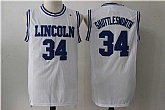 Lincoln He Got Game #34 Jesus Shuttlesworth White Stitched Basketball Jersey,baseball caps,new era cap wholesale,wholesale hats